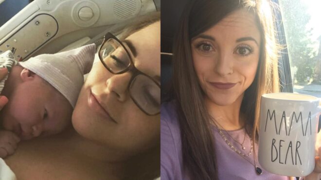 kendra and her son snuggling