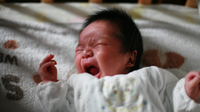 crying newborn